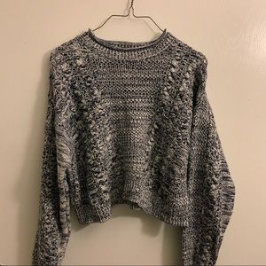 F21 Cropped Cozy Sweater - S